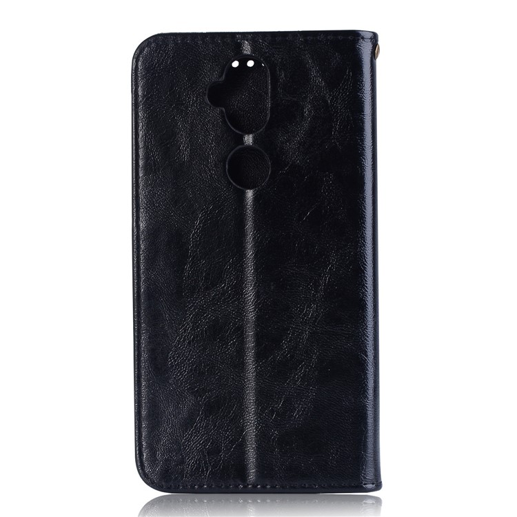 Premium Vintage Leather Wallet Case for Asus Zenfone 5 Lite ZC600KL - Black-3