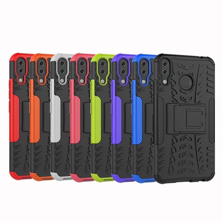 Anti-slip PC + Silicone Hybrid Case with Kickstand for Asus Zenfone 5Z ZS620KL / 5 ZE620KL - Black-11