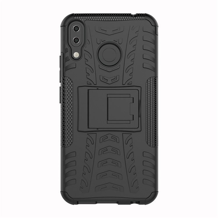 Anti-slip PC + Silicone Hybrid Case with Kickstand for Asus Zenfone 5Z ZS620KL / 5 ZE620KL - Black-5