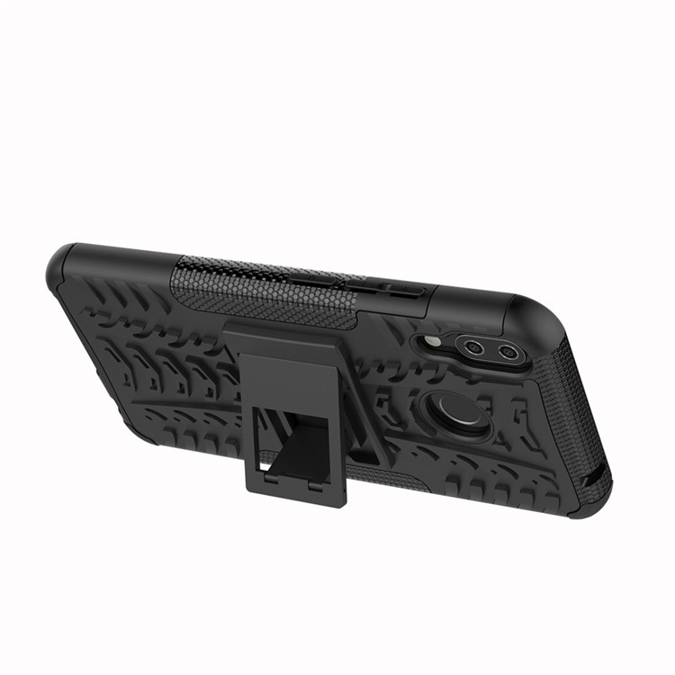 Anti-slip PC + Silicone Hybrid Case with Kickstand for Asus Zenfone 5Z ZS620KL / 5 ZE620KL - Black-7