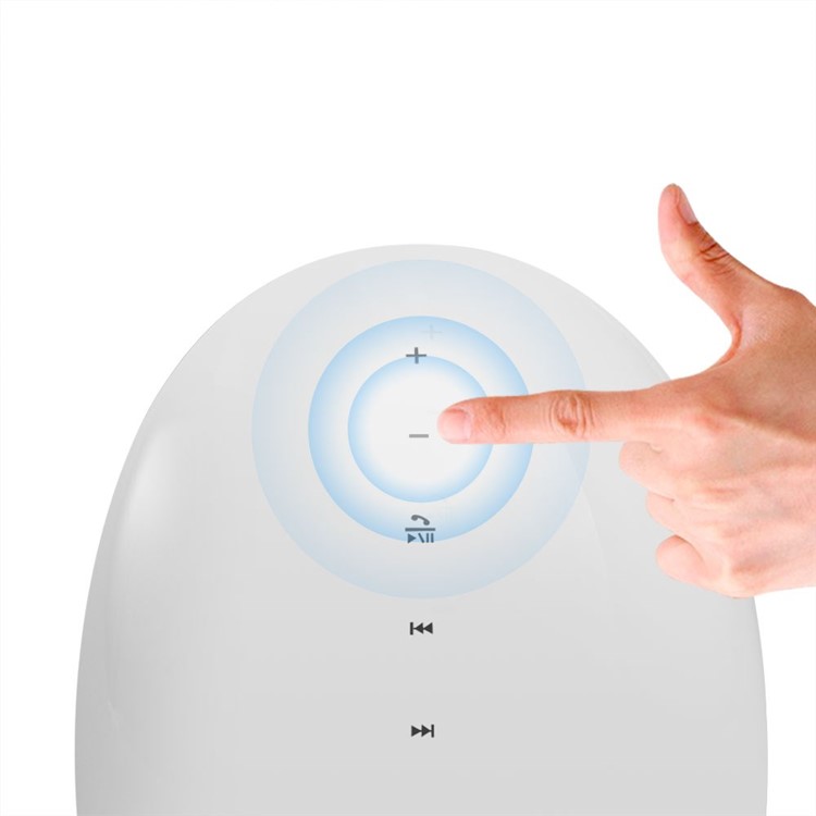 MOCREO MOSOUND Echoes 5W Portable Wireless Bluetooth Speaker w/ Touch Switch, Built-in Mic - White-4