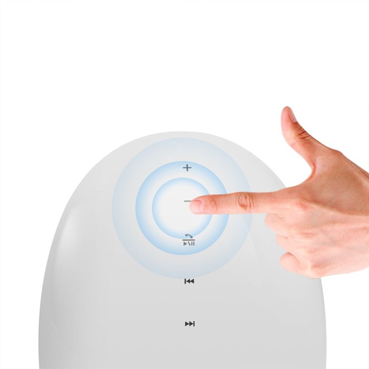 MOCREO MOSOUND Echoes 5W Portable Wireless Bluetooth Speaker w/ Touch Switch, Built-in Mic - White-6