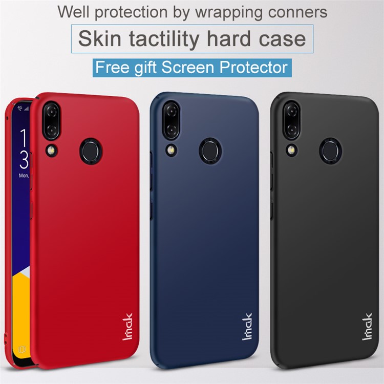 IMAK Jazz Skin Feel PC Case + Screen Guard Film for Asus Zenfone 5Z ZS620KL/5 ZE620KL - Black-4