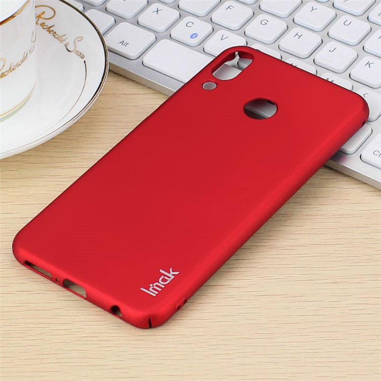 IMAK Jazz Skin Feel PC Case + Screen Film for Asus Zenfone 5Z ZS620KL/5 ZE620KL - Red-2