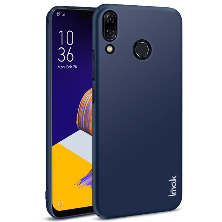IMAK Jazz Skin Feel PC Case + Screen Protector Film for Asus Zenfone 5Z ZS620KL/5 ZE620KL - Blue-1