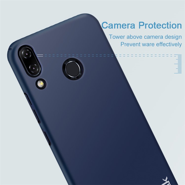 IMAK Jazz Skin Feel PC Case + Screen Protector Film for Asus Zenfone 5Z ZS620KL/5 ZE620KL - Blue-3