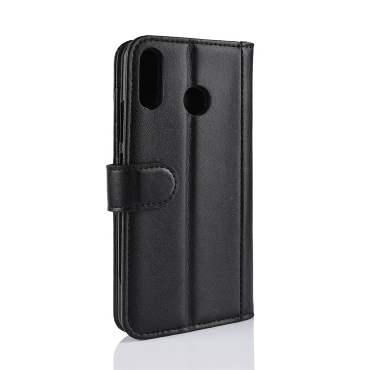 Genuine Split Leather Wallet Stand Phone Shell for Asus Zenfone 5 ZE620KL - Black-8
