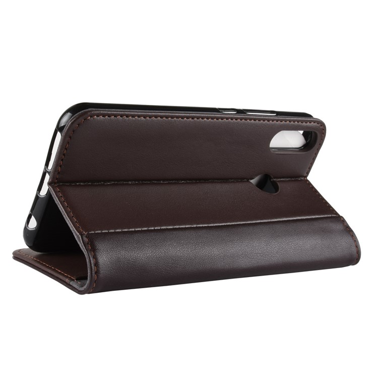 For Asus Zenfone 5 ZE620KL Genuine Split Leather Wallet Stand Mobile Protective Cover Case - Brown-7