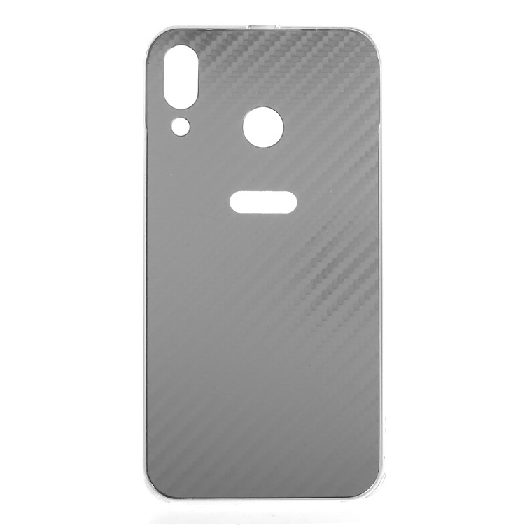 Drop-proof Slide-on Aluminium Alloy Frame + Carbon Fiber Texture PC Case for Asus Zenfone 5 ZE620KL - Silver-1