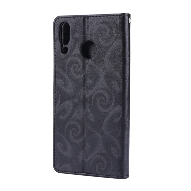 Love Heart Hourglass Quicksand Wallet Flip PU Leather Phone Cover for Asus Zenfone 5Z ZS620K - Black-5