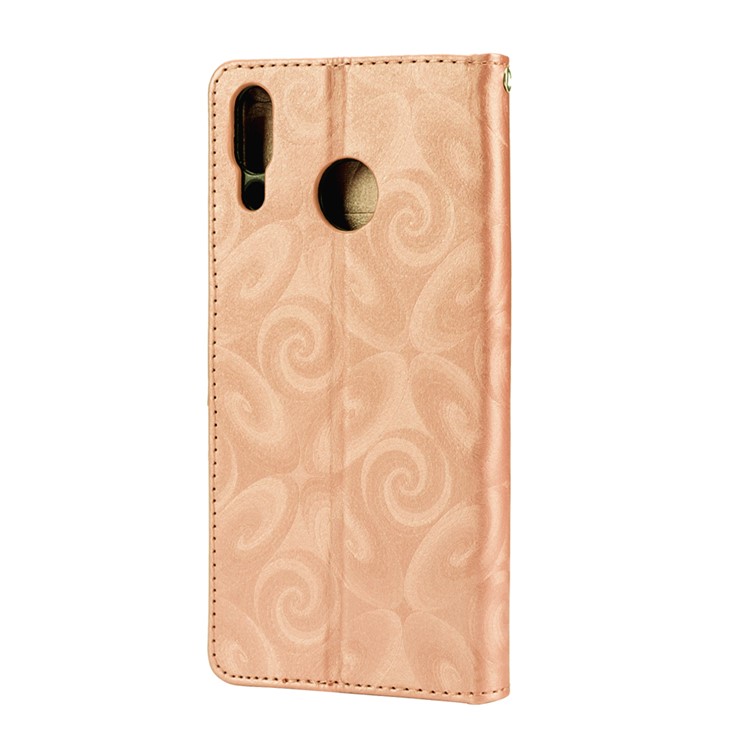Love Heart Hourglass Quicksand Wallet Flip PU Leather Phone Casing Cover for Asus Zenfone 5Z ZS620K - Gold-5