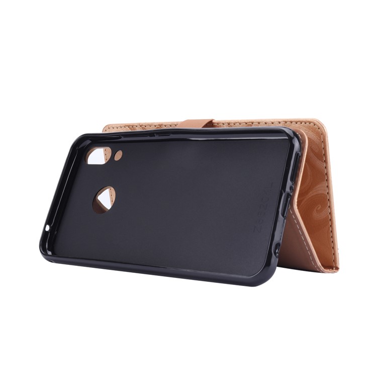 Love Heart Hourglass Quicksand Wallet Flip PU Leather Phone Casing Cover for Asus Zenfone 5Z ZS620K - Gold-8