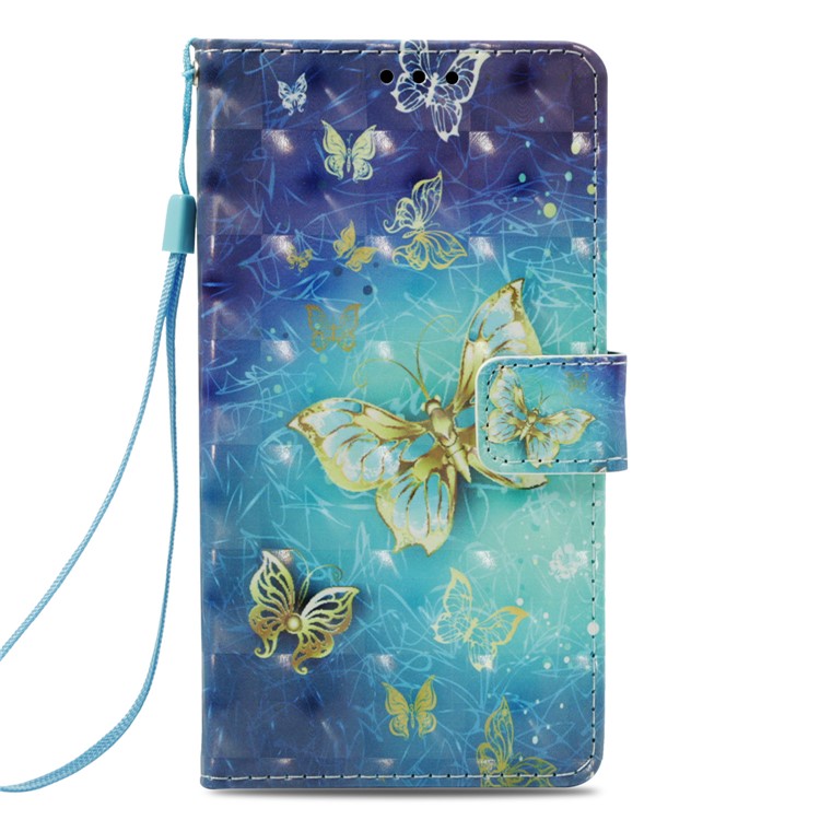 Light Spot Decor Pattern Printing Wallet Leather Cover for Asus Zenfone 5Z ZS620KL - Butterfly-2