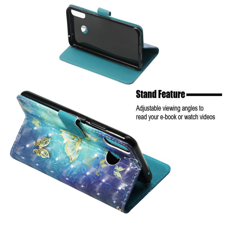 Light Spot Decor Pattern Printing Wallet Leather Cover for Asus Zenfone 5Z ZS620KL - Butterfly-4
