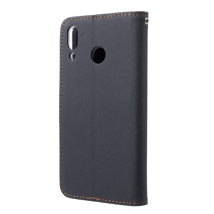 ROAR KOREA Twill Leather Wallet Stand Case for Asus Zenfone 5 ZE620KL - Black-3