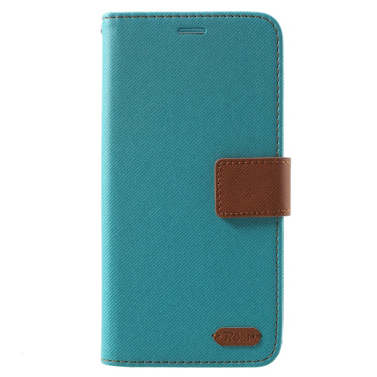 ROAR KOREA Twill Leather Wallet Stand Protector Cover for Asus Zenfone 5 ZE620KL - Green-1