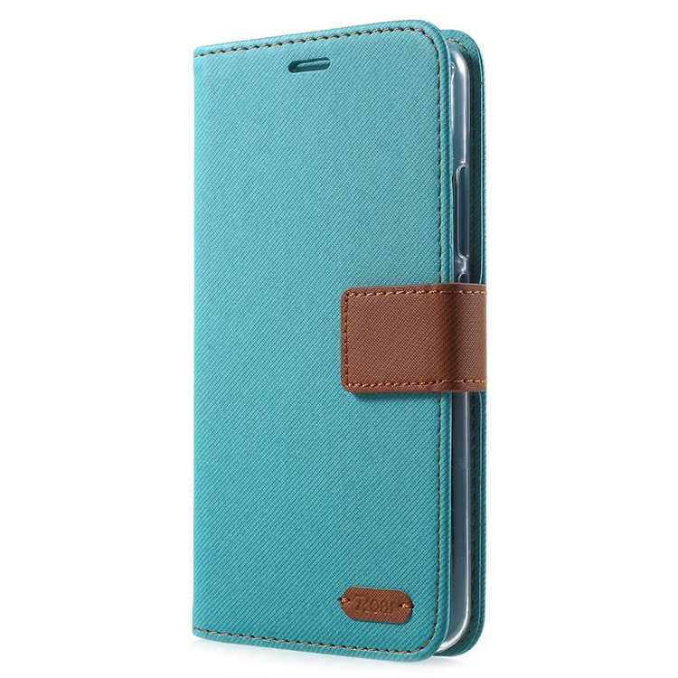 ROAR KOREA Twill Leather Wallet Stand Protector Cover for Asus Zenfone 5 ZE620KL - Green-2
