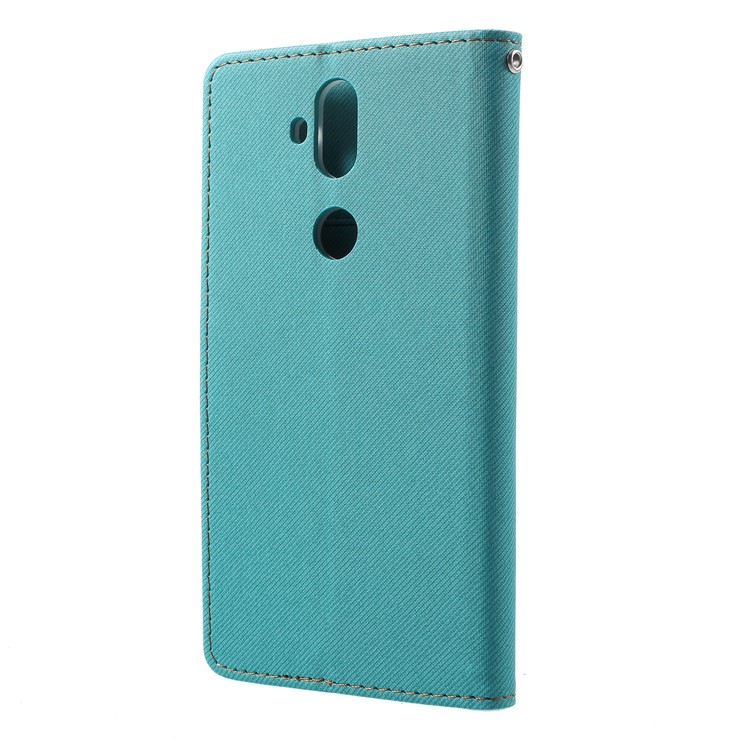 ROAR KOREA Twill Leather Wallet Stand Phone Magnetic Shell for Asus Zenfone 5 Lite ZC600KL - Green-3