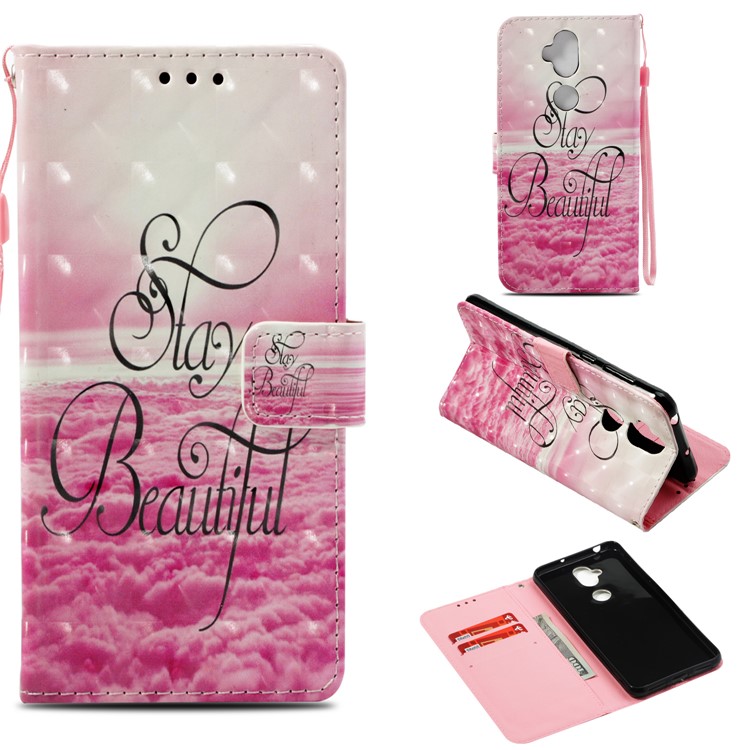 Patterned Light Spot Decor Stand Leather Wallet Protective Case for Asus Zenfone 5 Lite ZC600KL - Stay Beautiful-1