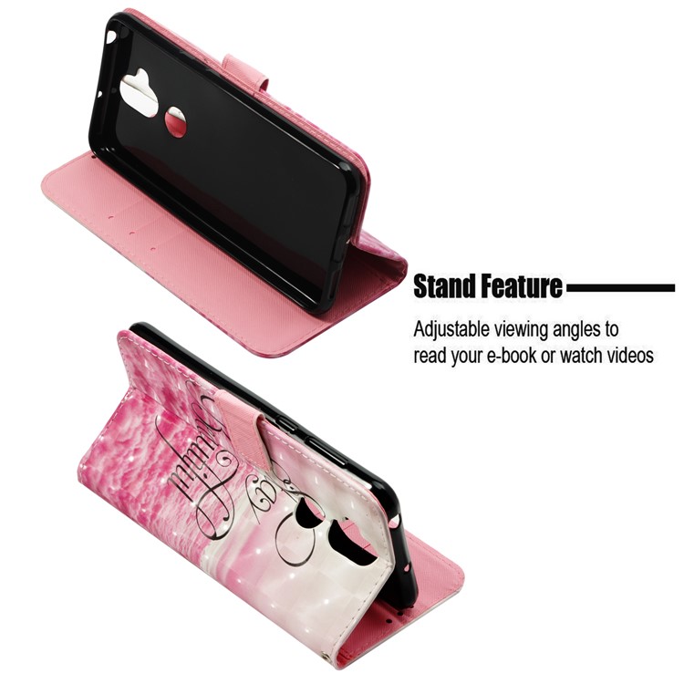 Patterned Light Spot Decor Stand Leather Wallet Protective Case for Asus Zenfone 5 Lite ZC600KL - Stay Beautiful-4