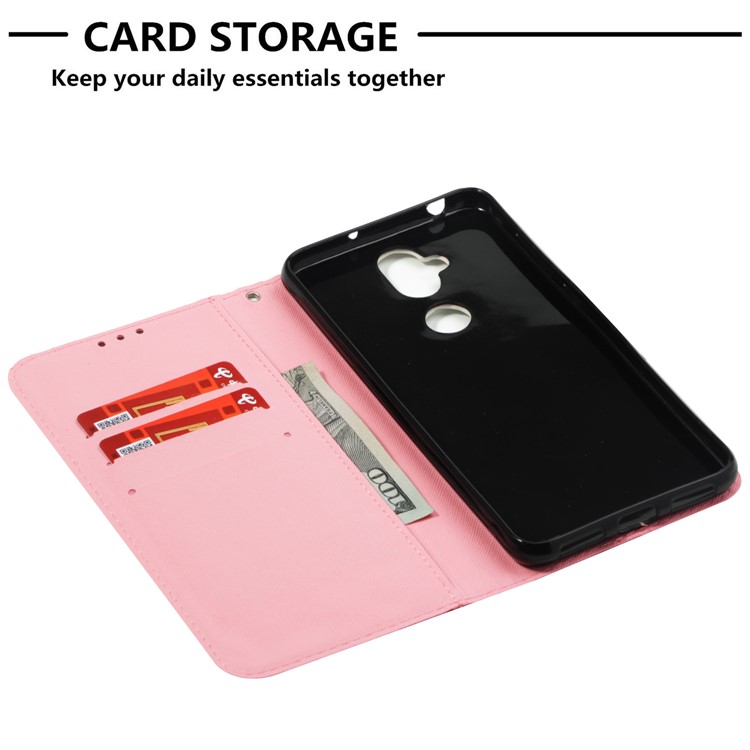 Patterned Light Spot Decor Stand Leather Wallet Protective Case for Asus Zenfone 5 Lite ZC600KL - Stay Beautiful-7
