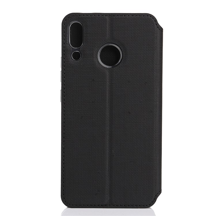 VILI DMX Cross Texture Card Holder Leather Stand Cover for Asus Zenfone 5Z ZS620KL/5 ZE620KL - Black-3