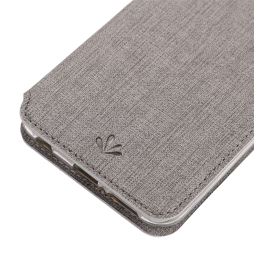 VILI DMX Cross Texture Card Slot Leather Stand Cover for Asus Zenfone 5Z ZS620KL/5 ZE620KL - Grey-13