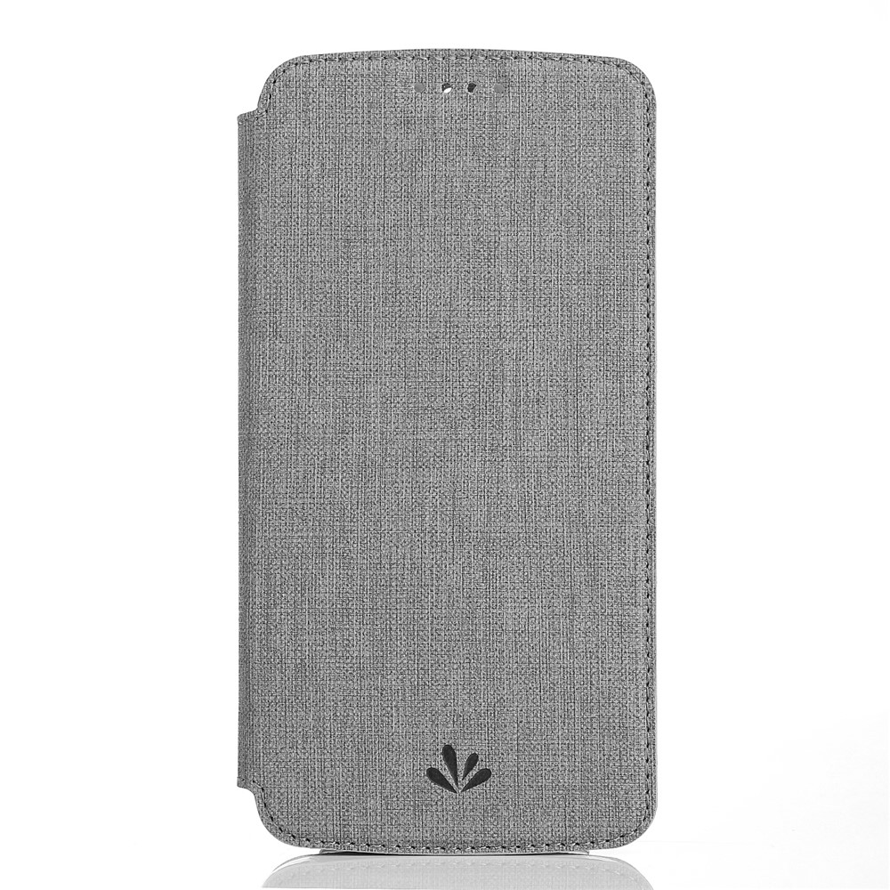 VILI DMX Cross Texture Card Slot Leather Stand Cover for Asus Zenfone 5Z ZS620KL/5 ZE620KL - Grey-5