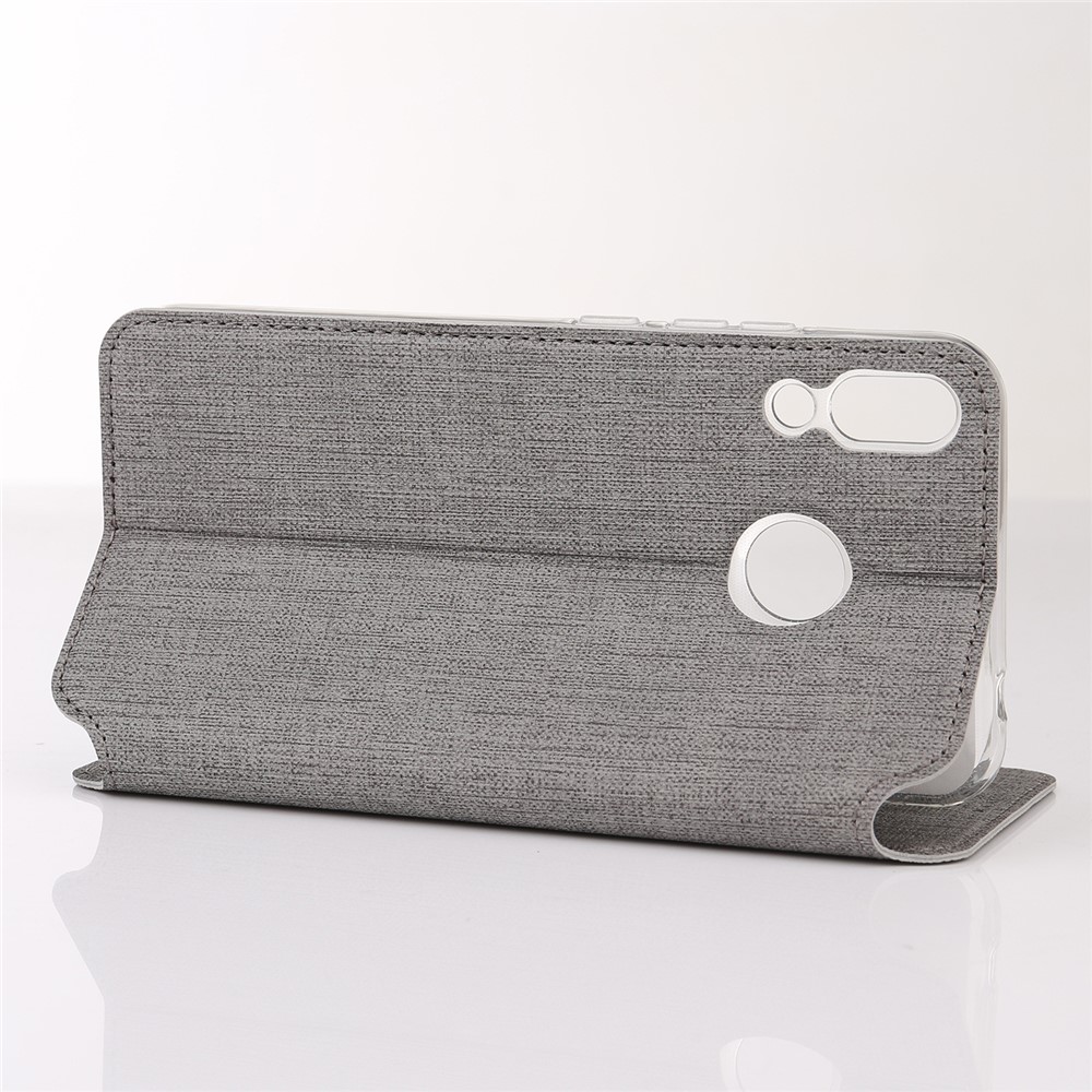 VILI DMX Cross Texture Card Slot Leather Stand Cover for Asus Zenfone 5Z ZS620KL/5 ZE620KL - Grey-7