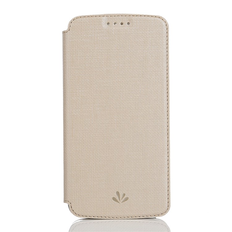 VILI DMX Cross Texture Card Holder Leather Stand Shell for Asus Zenfone 5Z ZS620KL/5 ZE620KL - Gold-2