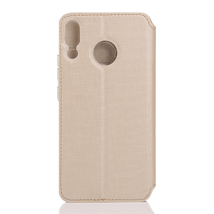 VILI DMX Cross Texture Card Holder Leather Stand Shell for Asus Zenfone 5Z ZS620KL/5 ZE620KL - Gold-3