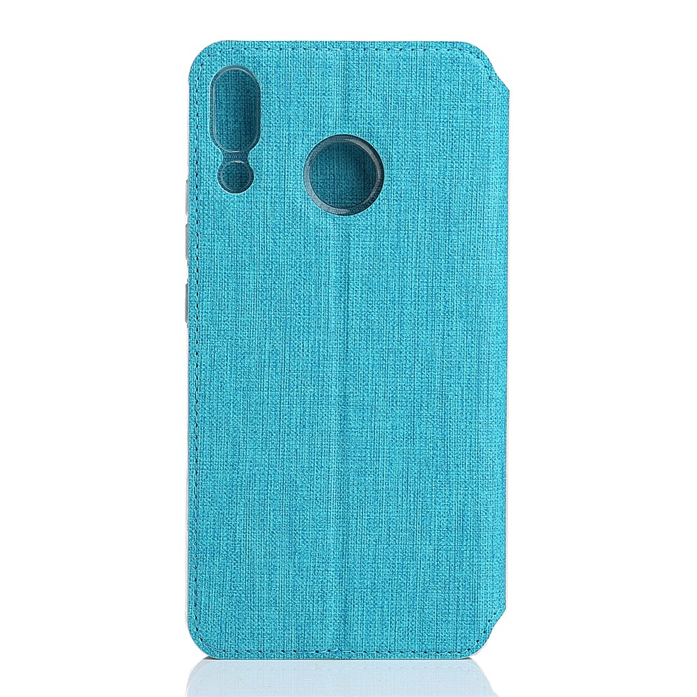 VILI DMX Cross Texture Card Holder Leather Stand Casing for Asus Zenfone 5Z ZS620KL/5 ZE620KL - Blue-3