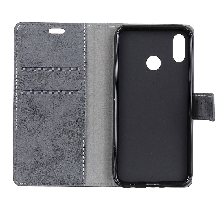 Vintage Style Wallet PU Leather Stand Protective Mobile Phone Case for Asus Zenfone Max Pro (M1) ZB601KL - Grey-6