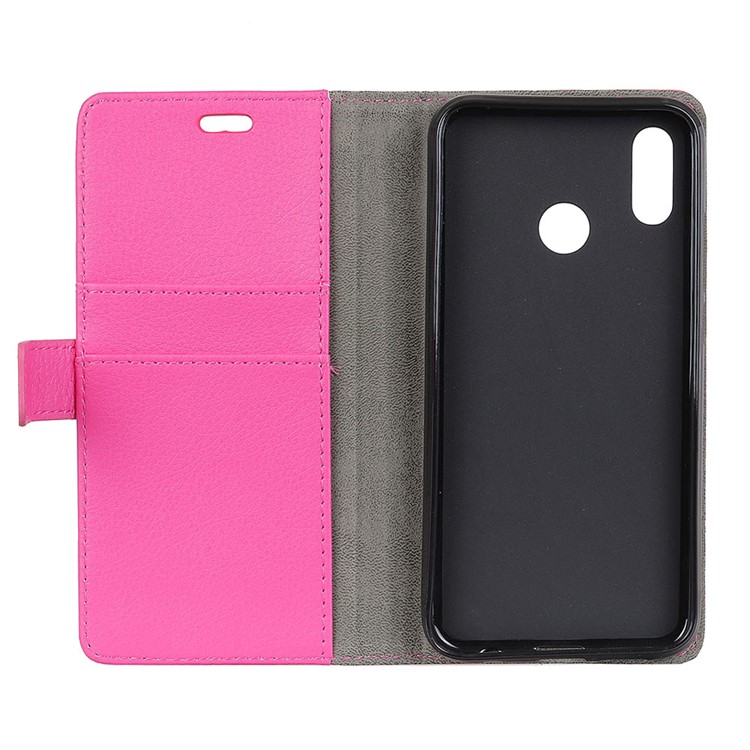 Litchi Grain Wallet Stand Leather Mobile Casing for Asus Zenfone Max Pro (M1) ZB601KL / ZB602KL - Rose-5