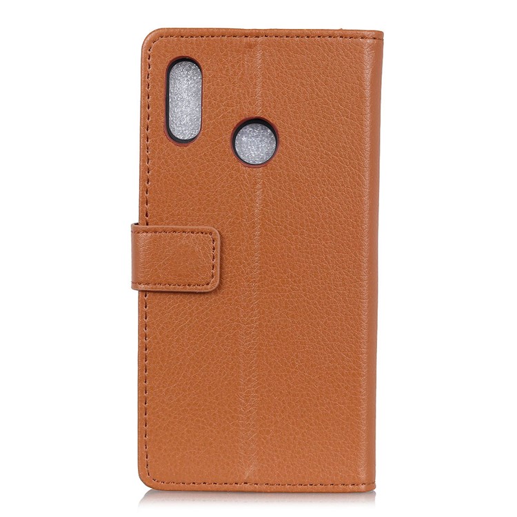 Litchi Grain Wallet Stand Leather Cellphone Cover for Asus Zenfone Max Pro (M1) ZB601KL / ZB602KL - Brown-4