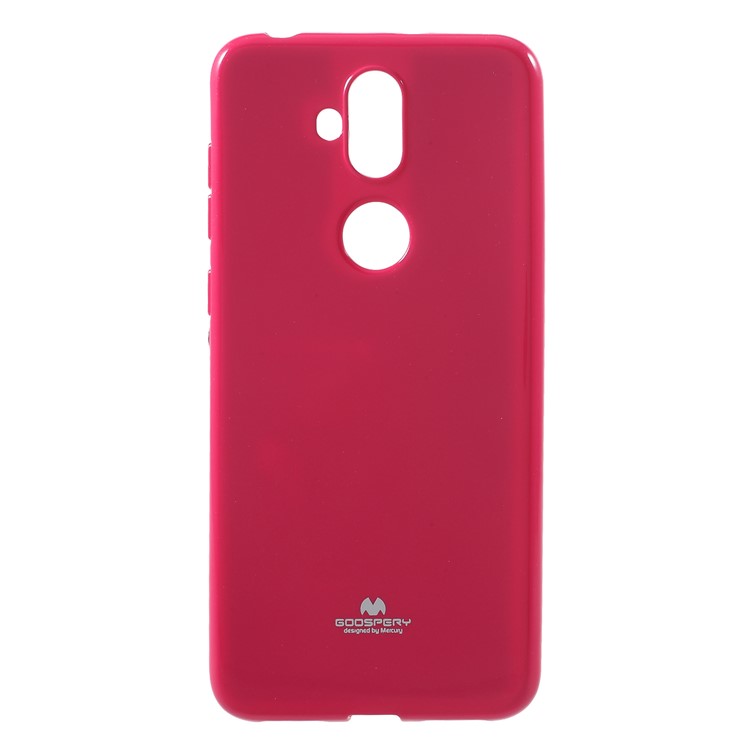 MERCURY GOOSPERY Flash Powder TPU Phone Casing Cover for Asus Zenfone 5 Lite ZC600KL - Rose-1