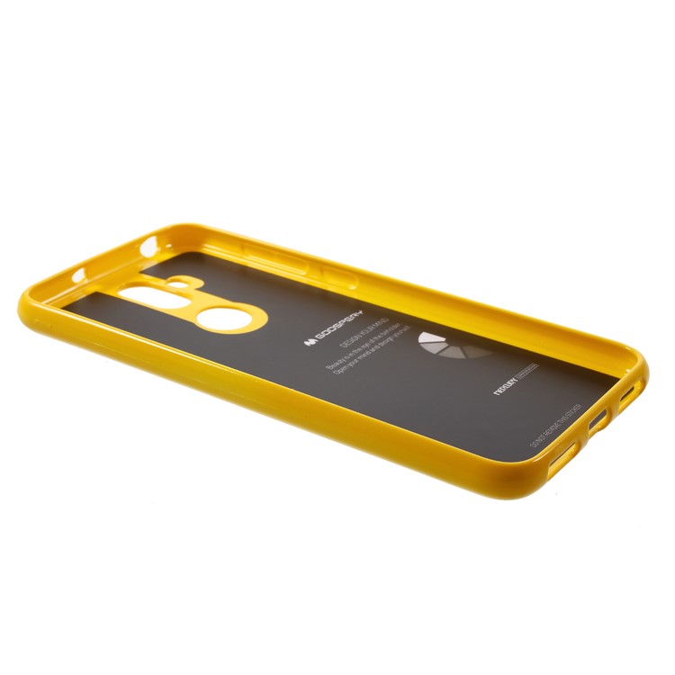 MERCURY GOOSPERY Flash Powder TPU Mobile Cover for Asus Zenfone 5 Lite ZC600KL - Yellow-3