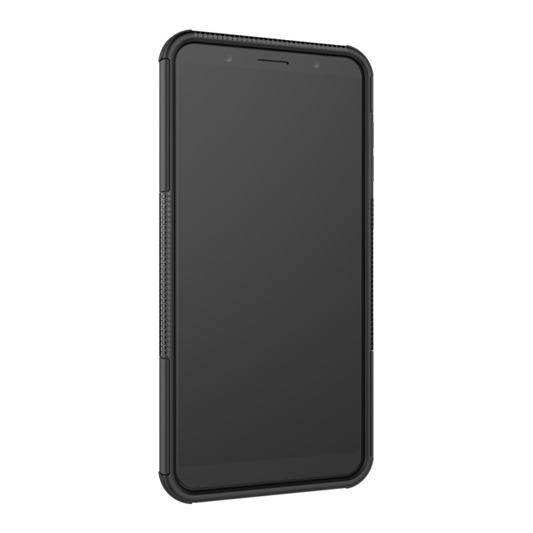 Tyre Pattern Kickstand PC + TPU Hybrid Case for Asus Zenfone Max Pro (M1) ZB601KL / ZB602KL - Black-7
