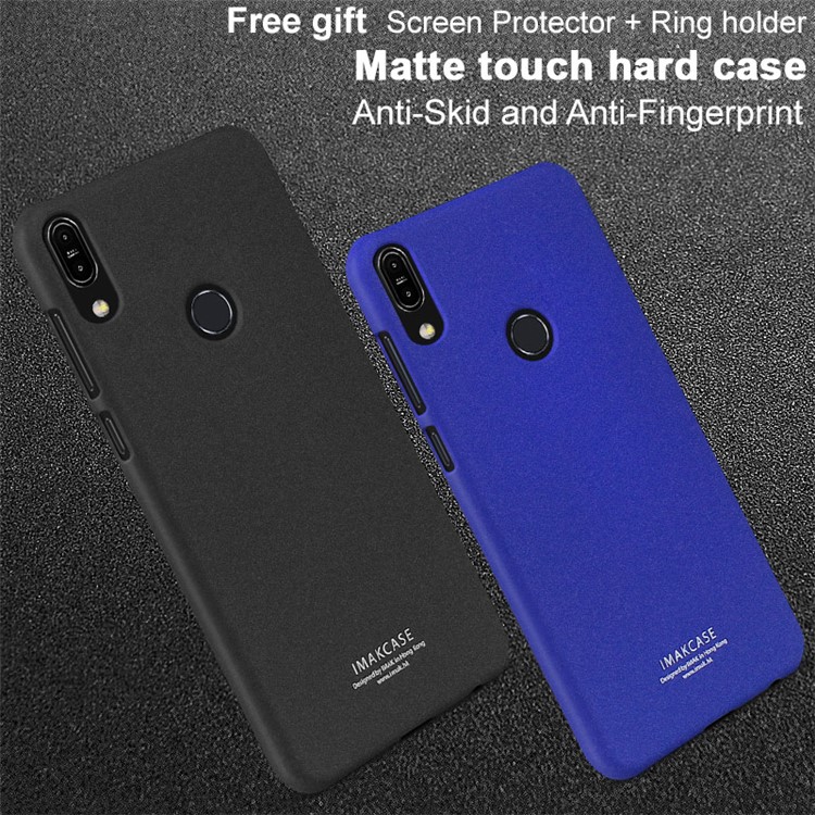 IMAK Kickstand Matte Skin PC Shell + Screen Protector for Asus Zenfone Max Pro (M1) ZB601KL / ZB602KL - Black-3