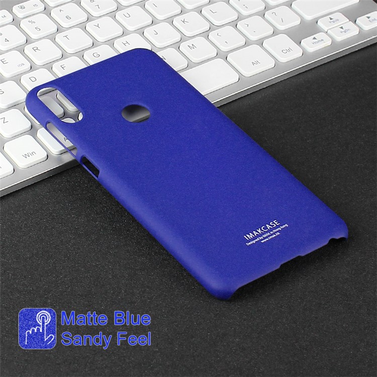 IMAK Kickstand Matte Skin PC Back Cover Case + Screen Protector for Asus Zenfone Max Pro (M1) ZB601KL / ZB602KL - Blue-2