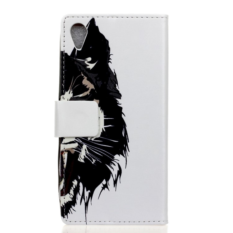Patterned PU Leather Folio Wallet Stand Folio Phone Cover Accessory for Asus ZenFone Live (L1) ZA550KL - Tiger-3