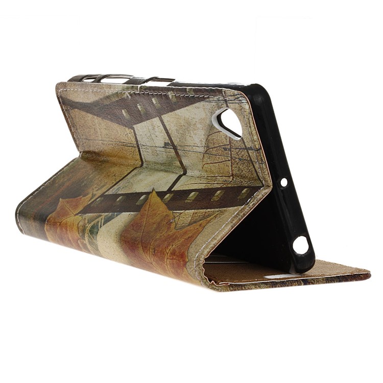 Patterned PU Leather Folio Wallet Stand Folio Mobile Phone Accessory Case for Asus ZenFone Lite (L1) ZA551KL / Live (L1) ZA550KL - Eiffel Tower-4