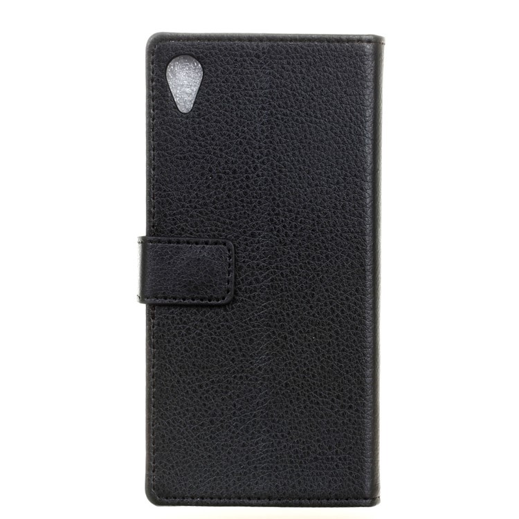 Litchi Texture PU Leather Wallet Stand Phone Cover for Asus ZenFone Live (L1) ZA550KL - Black-4
