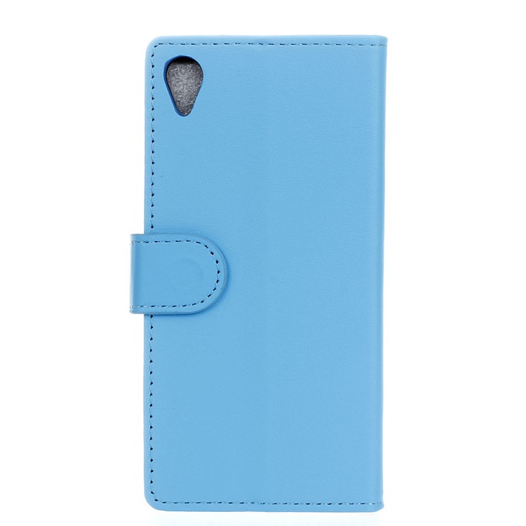 PU Leather Folio Flip Wallet Stand Cell Phone Cover for Asus ZenFone Live (L1) ZA550KL - Blue-3