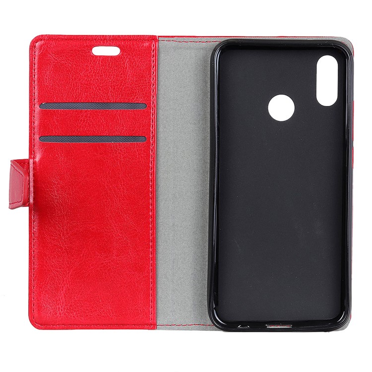 Crazy Horse Texture Wallet Stand Leather Case for Asus Zenfone Max Pro (M1) ZB601KL / ZB602KL - Red-3