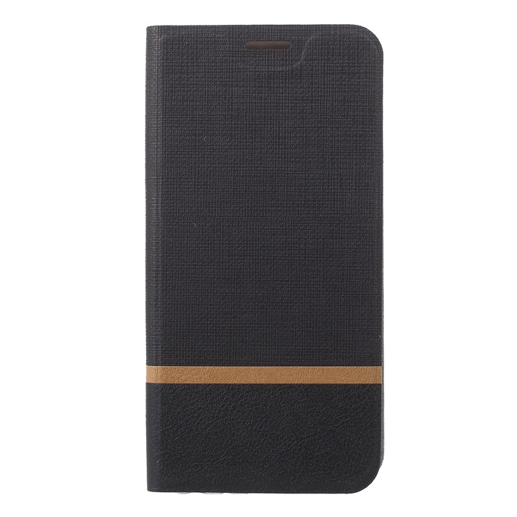 Cross Pattern Leather Card Holder Phone Cover (Built-in Steel Sheet) for Asus Zenfone Max Pro (M1) ZB601KL - Black-3