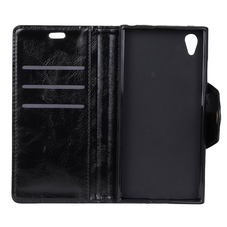 PU Leather Protection Wallet Stand Phone Cover for Asus ZenFone Live (L1) ZA550KL - Black-4