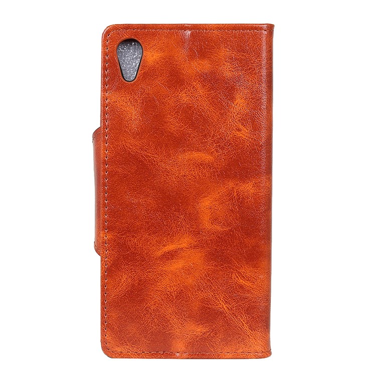 PU Leather Card Holder Mobile Phone Casing for Asus ZenFone Live (L1) ZA550KL - Orange-3