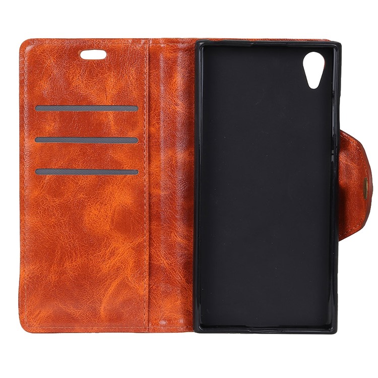 PU Leather Card Holder Mobile Phone Casing for Asus ZenFone Live (L1) ZA550KL - Orange-4