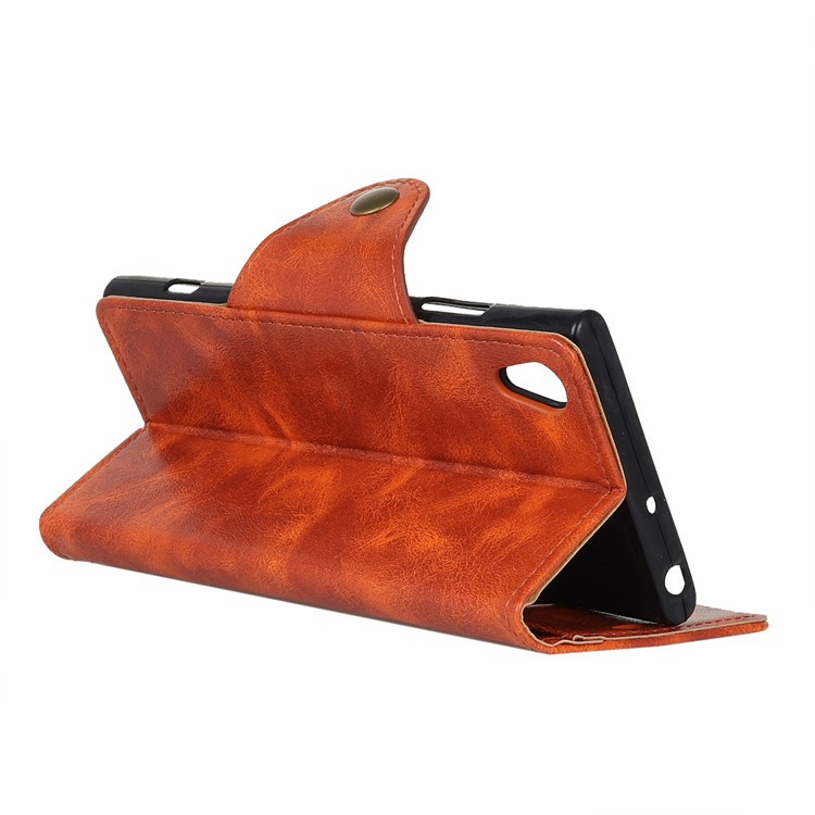 PU Leather Card Holder Mobile Phone Casing for Asus ZenFone Live (L1) ZA550KL - Orange-5